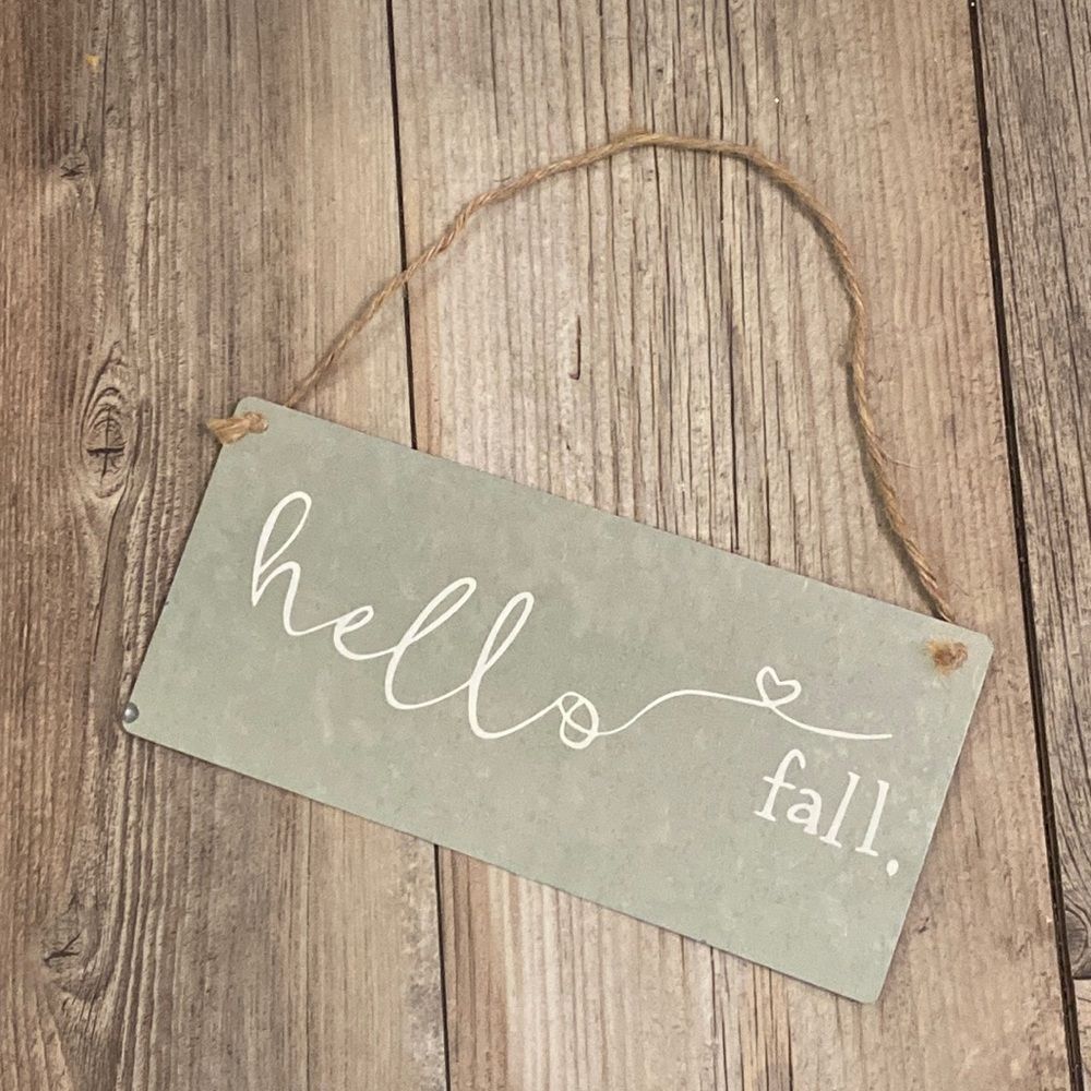 Metal Hanging Fall Decor